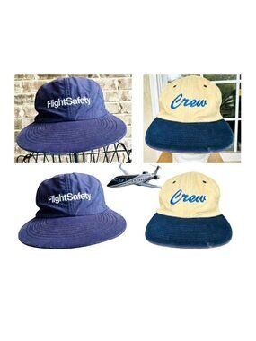 VTG Flight Safety Gulfstream Baseball Cap Reversible Aviation Crew Pilot READ